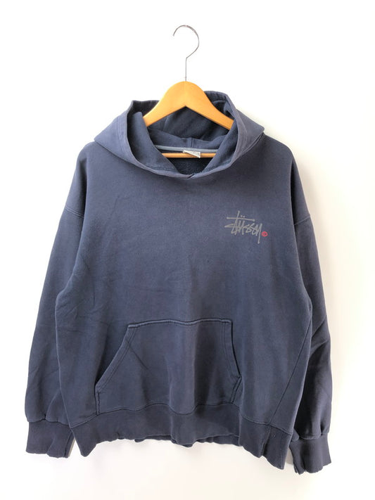 【現状渡し品】【メンズ】 OLD STUSSY オールド ステューシー 00's LOGO HOODIE USA製 銀タグ 2000年代 ロゴ フーディー パーカー トップス 142-260909-rt-07-tagh サイズ：M カラー：ネイビー 万代Net店