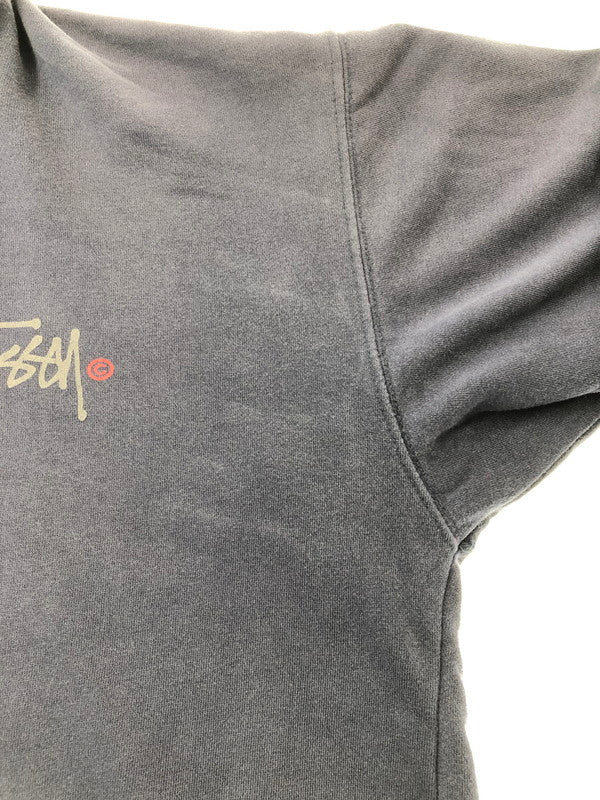 【現状渡し品】【メンズ】 OLD STUSSY オールド ステューシー 00's LOGO HOODIE USA製 銀タグ 2000年代 ロゴ フーディー パーカー トップス 142-260909-rt-07-tagh サイズ：M カラー：ネイビー 万代Net店