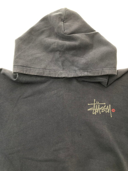【現状渡し品】【メンズ】 OLD STUSSY オールド ステューシー 00's LOGO HOODIE USA製 銀タグ 2000年代 ロゴ フーディー パーカー トップス 142-260909-rt-07-tagh サイズ：M カラー：ネイビー 万代Net店