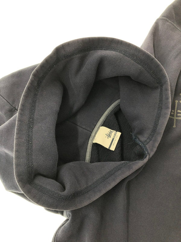 【現状渡し品】【メンズ】 OLD STUSSY オールド ステューシー 00's LOGO HOODIE USA製 銀タグ 2000年代 ロゴ フーディー パーカー トップス 142-260909-rt-07-tagh サイズ：M カラー：ネイビー 万代Net店