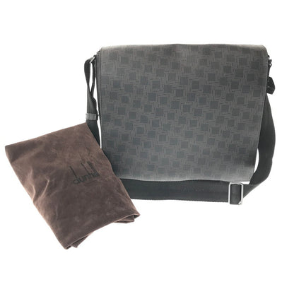 【中古品】【レディース】 DUNHILL ダンヒル D-EIGHT MESSENGER BAG BROWN BLACK メッセンジャー バッグ カバン 188-260923-rt-17-tagh カラー：ダークブラウン 万代Net店