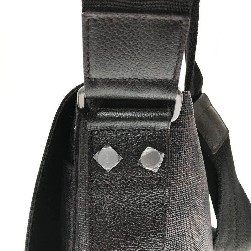 【中古品】【レディース】 DUNHILL ダンヒル D-EIGHT MESSENGER BAG BROWN BLACK メッセンジャー バッグ カバン 188-260923-rt-17-tagh カラー：ダークブラウン 万代Net店
