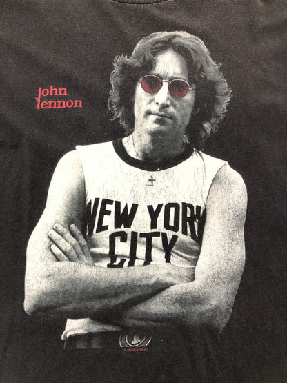 【現状渡し品】【メンズ】 WINTERLAND ウィンターランド JOHN LENNON NEW YORK CITY S/S TEE ジョンレノン Tシャツ 半袖Tシャツ 146-260909-na-03-tagh サイズ：L カラー：ブラック 万代Net店