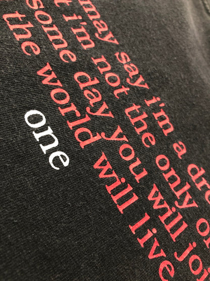 【現状渡し品】【メンズ】 WINTERLAND ウィンターランド JOHN LENNON NEW YORK CITY S/S TEE ジョンレノン Tシャツ 半袖Tシャツ 146-260909-na-03-tagh サイズ：L カラー：ブラック 万代Net店
