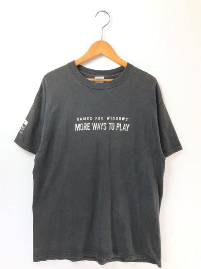 【現状渡し品】【メンズ】 DELTA デルタ 00'S GAMES FOR WINDOWS PRINT S/S TEE 00年代 プリント Tシャツ 半袖Tシャツ 146-260909-na-07-tagh サイズ：L カラー：ブラック 万代Net店