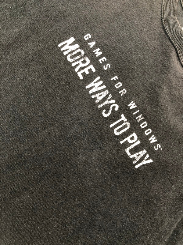 【現状渡し品】【メンズ】 DELTA デルタ 00'S GAMES FOR WINDOWS PRINT S/S TEE 00年代 プリント Tシャツ 半袖Tシャツ 146-260909-na-07-tagh サイズ：L カラー：ブラック 万代Net店