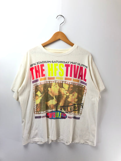 【現状渡し品】【メンズ】 USED 90'S THE HFSTIVAL PRINT S/S TEE 90年代 プリント Tシャツ 半袖Tシャツ 146-260909-na-05-tagh サイズ：サイズ不明 下記参照 カラー：ホワイト 万代Net店