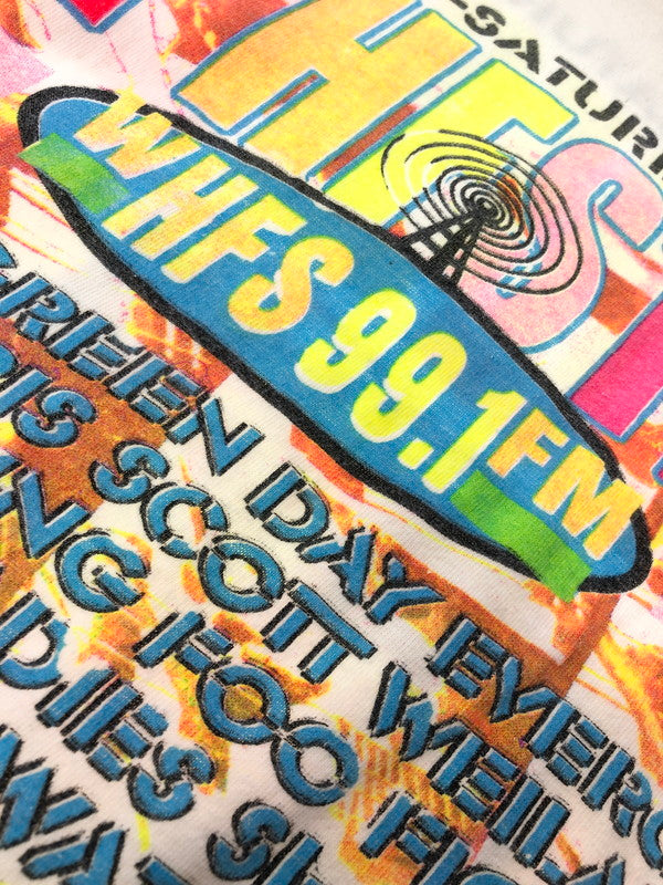 【現状渡し品】【メンズ】 USED 90'S THE HFSTIVAL PRINT S/S TEE 90年代 プリント Tシャツ 半袖Tシャツ 146-260909-na-05-tagh サイズ：サイズ不明 下記参照 カラー：ホワイト 万代Net店