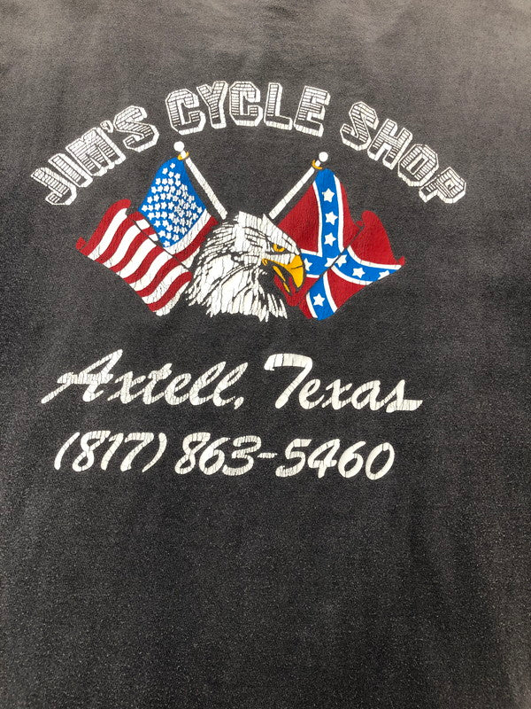 【現状渡し品】【メンズ】 TRINITY PRODUCTS トリニティ プロダクツ 90'S BIKE WEEK PRINT S/S TEE 90年代 バイクウィーク プリント Tシャツ 半袖Tシャツ 146-260909-na-06-tagh サイズ：L カラー：ブラック 万代Net店