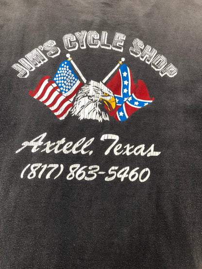 【現状渡し品】【メンズ】 TRINITY PRODUCTS トリニティ プロダクツ 90'S BIKE WEEK PRINT S/S TEE 90年代 バイクウィーク プリント Tシャツ 半袖Tシャツ 146-260909-na-06-tagh サイズ：L カラー：ブラック 万代Net店