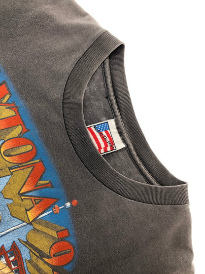 【現状渡し品】【メンズ】 TRINITY PRODUCTS トリニティ プロダクツ 90'S BIKE WEEK PRINT S/S TEE 90年代 バイクウィーク プリント Tシャツ 半袖Tシャツ 146-260909-na-06-tagh サイズ：L カラー：ブラック 万代Net店