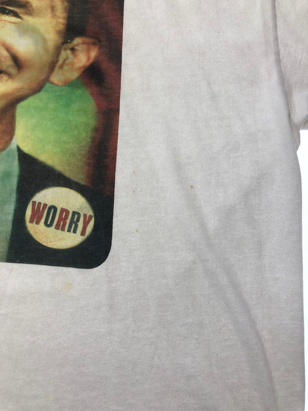 【現状渡し品】【メンズ】 HANES ヘインズ 00'S MAD MAGAZINE GEORGE BUSH PARODY TEE 00年代 ジョージ ブッシュ パロディ Tシャツ 半袖Tシャツ 146-260909-na-02-tagh サイズ：XL カラー：ホワイト 万代Net店