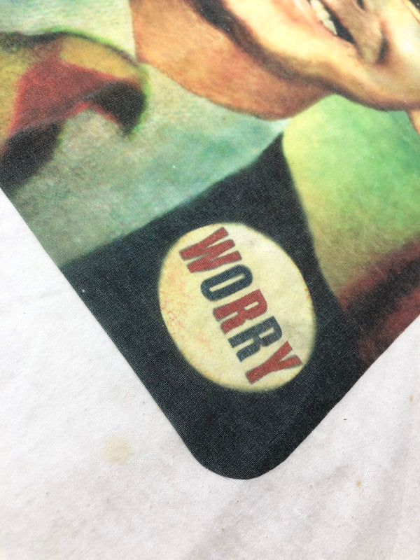 【現状渡し品】【メンズ】 HANES ヘインズ 00'S MAD MAGAZINE GEORGE BUSH PARODY TEE 00年代 ジョージ ブッシュ パロディ Tシャツ 半袖Tシャツ 146-260909-na-02-tagh サイズ：XL カラー：ホワイト 万代Net店