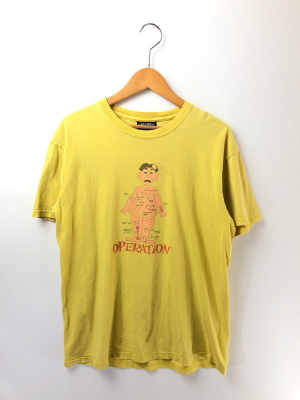 【現状渡し品】【メンズ】 STEVE&BARRY'S スティーブ アンド バリーズ OPERATION S/S TEE オペレーション Tシャツ 半袖Tシャツ 146-260909-na-04-tagh サイズ：M カラー：イエロー 万代Net店