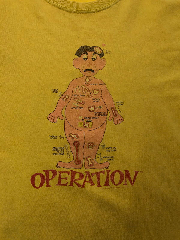 【現状渡し品】【メンズ】 STEVE&BARRY'S スティーブ アンド バリーズ OPERATION S/S TEE オペレーション Tシャツ 半袖Tシャツ 146-260909-na-04-tagh サイズ：M カラー：イエロー 万代Net店