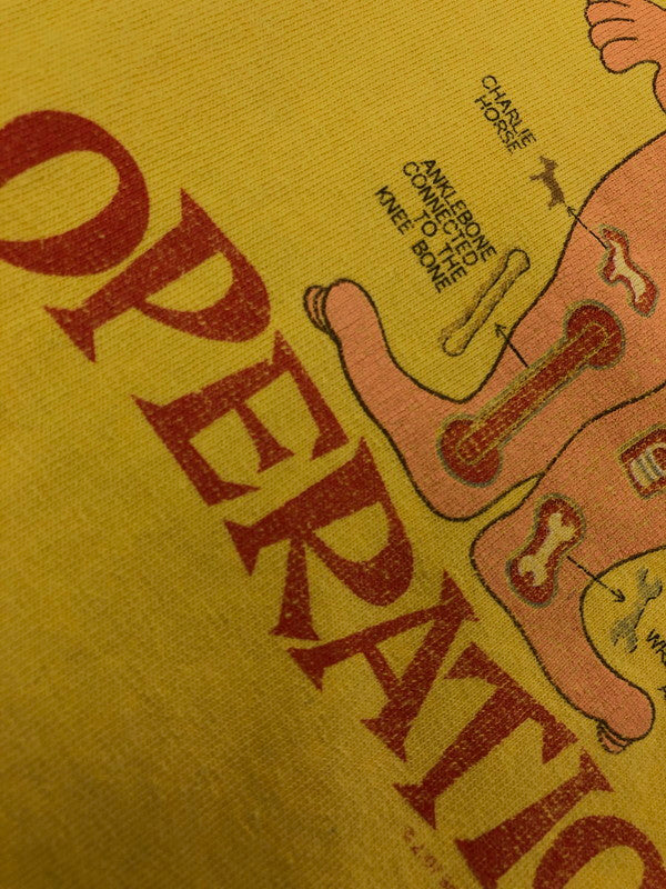 【現状渡し品】【メンズ】 STEVE&BARRY'S スティーブ アンド バリーズ OPERATION S/S TEE オペレーション Tシャツ 半袖Tシャツ 146-260909-na-04-tagh サイズ：M カラー：イエロー 万代Net店