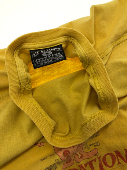 【現状渡し品】【メンズ】 STEVE&BARRY'S スティーブ アンド バリーズ OPERATION S/S TEE オペレーション Tシャツ 半袖Tシャツ 146-260909-na-04-tagh サイズ：M カラー：イエロー 万代Net店