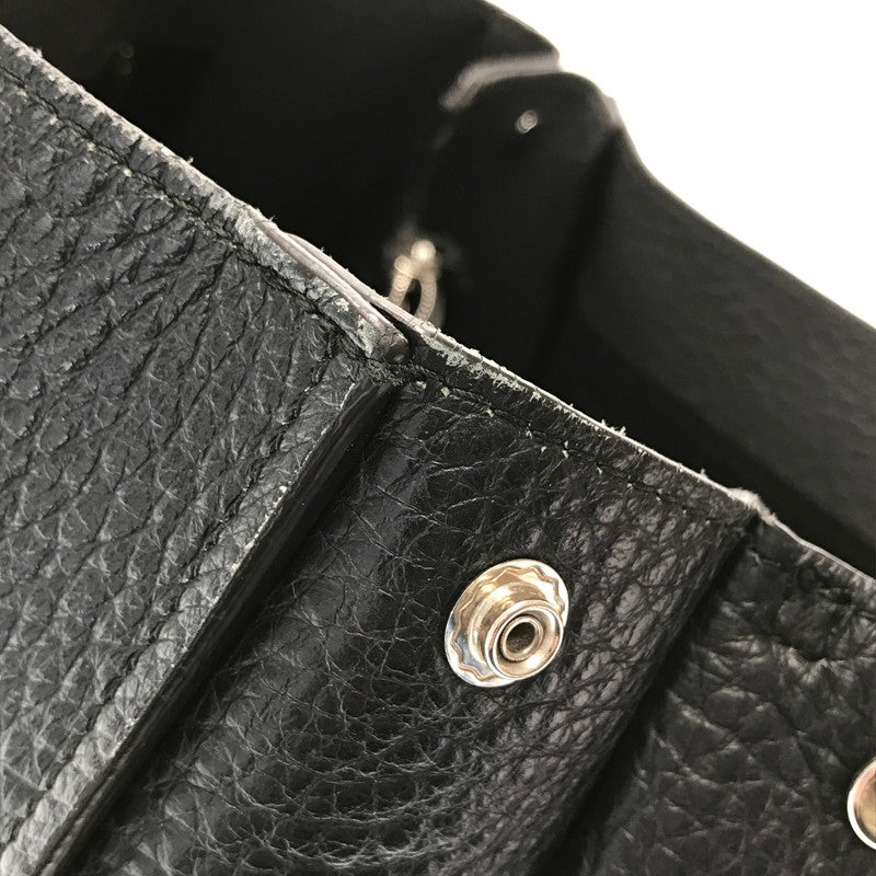 【中古品】【レディース】 FURLA フルラ GIOVE LEATHER TOTE BAG BLACK M07 レザートート バッグ カバン 180-260923-rt-18-tagh カラー：ブラック 万代Net店