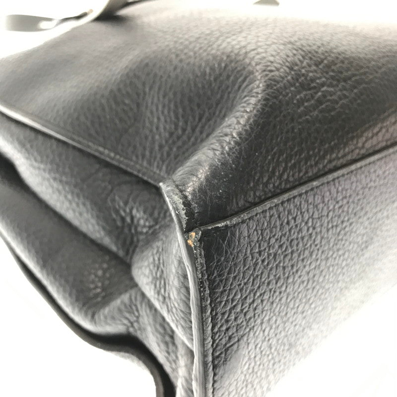 【中古品】【レディース】 FURLA フルラ GIOVE LEATHER TOTE BAG BLACK M07 レザートート バッグ カバン 180-260923-rt-18-tagh カラー：ブラック 万代Net店