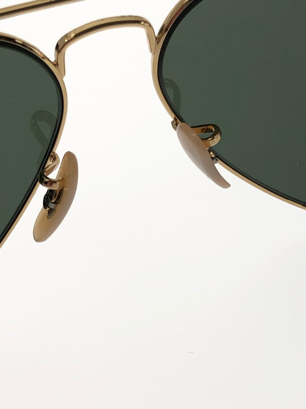 【中古品】【メンズ】 RAY-BAN レイバン AVIATOR METAL II GOLD GREEN RB3689 アヴィエーター メタル 2 サングラス アイウェア アクセサリー 203-260912-rt-19-tagh サイズ：58ロ14 140 カラー：ゴールド/グリーン 万代Net店