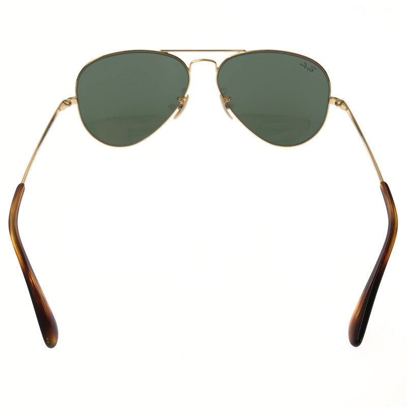 【中古品】【メンズ】 RAY-BAN レイバン AVIATOR METAL II GOLD GREEN RB3689 アヴィエーター メタル 2 サングラス アイウェア アクセサリー 203-260912-rt-19-tagh サイズ：58ロ14 140 カラー：ゴールド/グリーン 万代Net店