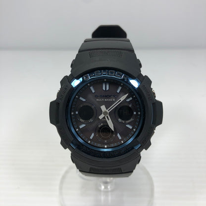【中古品】【メンズ】 G-SHOCK ジーショック AWG-100 M100 SERIES AWG-M100A-1AJF 電波ソーラー アナデジ 腕時計 196-260912-rt-12-tagh カラー：ブラック 万代Net店
