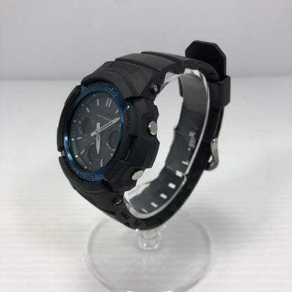 【中古品】【メンズ】 G-SHOCK ジーショック AWG-100 M100 SERIES AWG-M100A-1AJF 電波ソーラー アナデジ 腕時計 196-260912-rt-12-tagh カラー：ブラック 万代Net店