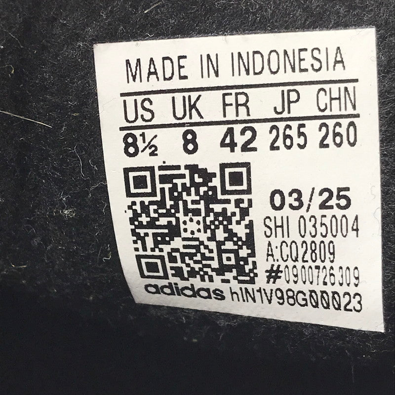 【中古品】【メンズ】 ADIDAS アディダス GAZELLE BLACK CQ2809 ガゼル ブラック スニーカー 靴 161-260913-rt-23-tagh サイズ：26.5cm US8 1/2 カラー：ブラック 万代Net店