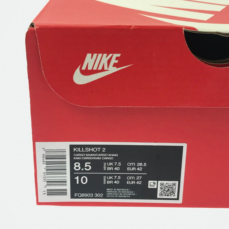 【中古品】【メンズ】 NIKE ナイキ KILLSHOT 2 CARGO KHAKI FQ8903-302 キル ショット2 スニーカー 靴 160-260913-rt-21-tagh サイズ：26.5cm US8.5 カラー：カーキ 万代Net店