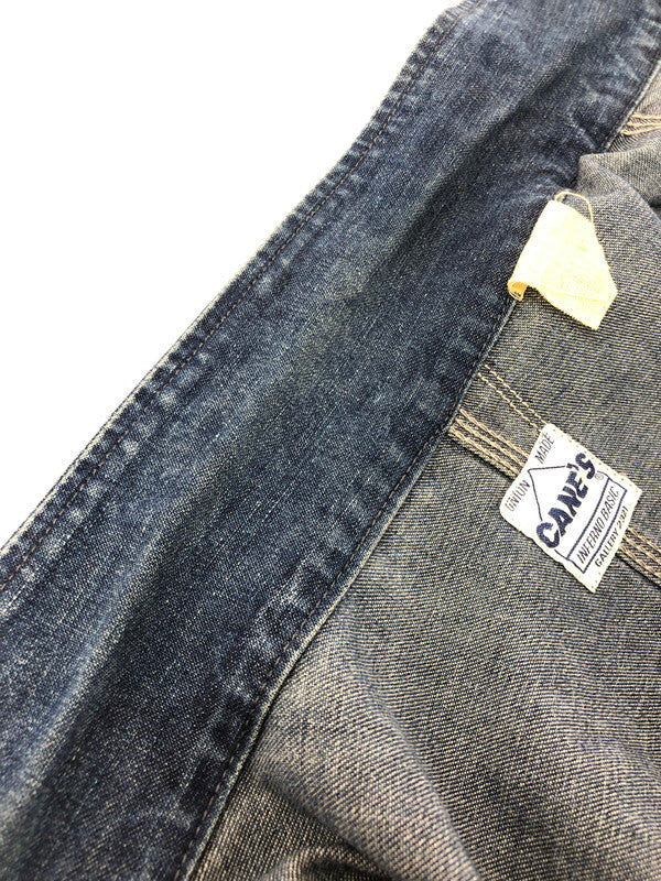 【中古品】【メンズ】 SUGAR CANE シュガーケーン CANE'S DENIM COVERALLS デニム カバーオール ライトアウター 145-260912-na-12-tagh サイズ：40 カラー：インディゴ 万代Net店