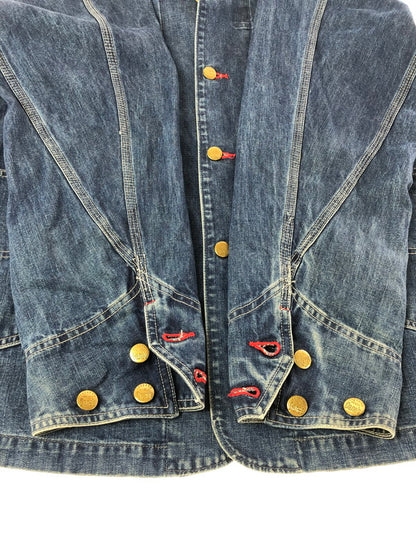 【中古品】【メンズ】 SUGAR CANE シュガーケーン CANE'S DENIM COVERALLS デニム カバーオール ライトアウター 145-260912-na-12-tagh サイズ：40 カラー：インディゴ 万代Net店