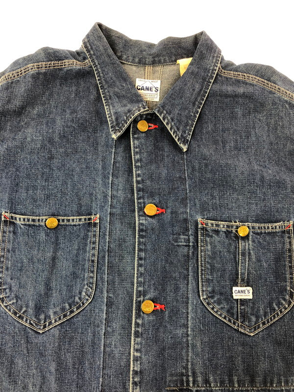 【中古品】【メンズ】 SUGAR CANE シュガーケーン CANE'S DENIM COVERALLS デニム カバーオール ライトアウター 145-260912-na-12-tagh サイズ：40 カラー：インディゴ 万代Net店