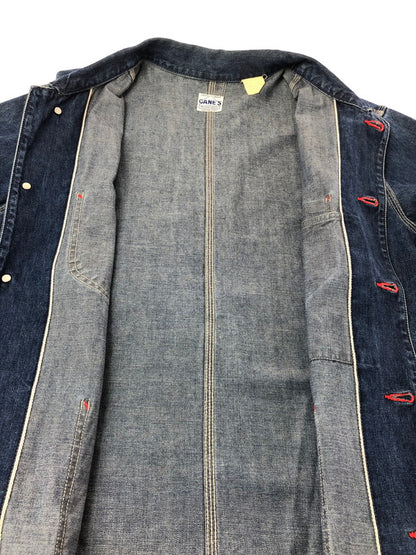 【中古品】【メンズ】 SUGAR CANE シュガーケーン CANE'S DENIM COVERALLS デニム カバーオール ライトアウター 145-260912-na-12-tagh サイズ：40 カラー：インディゴ 万代Net店