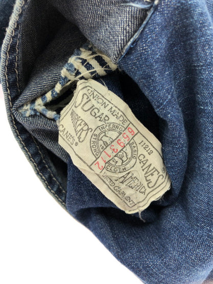 【中古品】【メンズ】 SUGAR CANE シュガーケーン CANE'S DENIM COVERALLS デニム カバーオール ライトアウター 145-260912-na-12-tagh サイズ：40 カラー：インディゴ 万代Net店