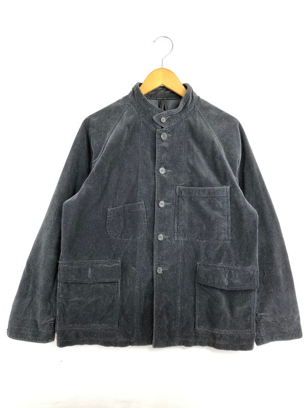 【中古品】【メンズ】 OMNIGOD オムニゴッド 58-181H 9Wコール スタンドカラー レイルウェイ ジャケット アウター 147-260912-na-14-tagh サイズ：3 カラー：グレー系 万代Net店
