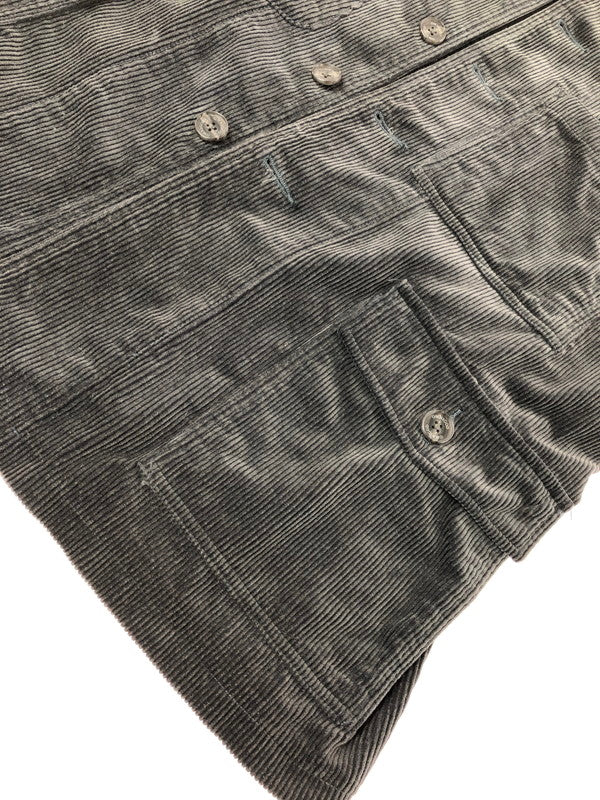 【中古品】【メンズ】 OMNIGOD オムニゴッド 58-181H 9Wコール スタンドカラー レイルウェイ ジャケット アウター 147-260912-na-14-tagh サイズ：3 カラー：グレー系 万代Net店
