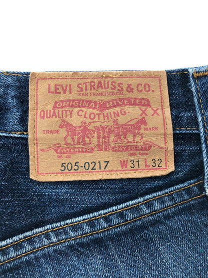 【中古品】【メンズ】 LEVI'S VINTAGE CLOTHING リーバイスビンテージクロージング BIG-E 505-0217 DENIM PANTS 67505-0217 トルコ製 デニム パンツ ボトムス ジーンズ 156-260909-rt-15-tagh サイズ：W31 L32 カラー：インディゴ 万代Net店
