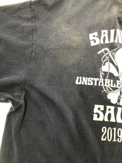 【中古品】【メンズ】 SAINT MICHAEL セントマイケル ×NEIGHBORHOOD ネイバーフッド 25SS SS TEE SAINT NBHD SM-HR8-0000-C71 Tシャツ 半袖Tシャツ 142-260909-na-08-tagh サイズ：XXL カラー：ネイビー 万代Net店