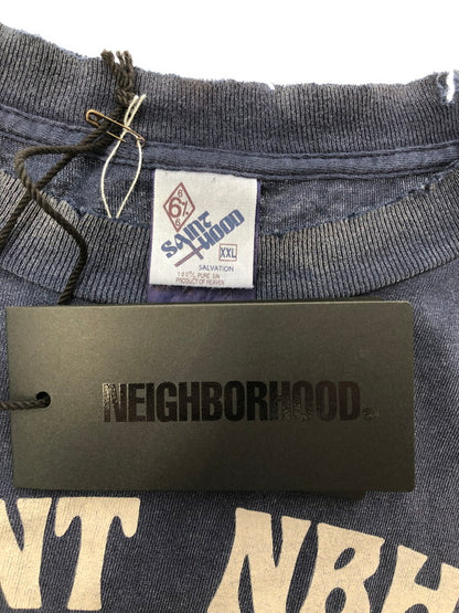 【中古品】【メンズ】 SAINT MICHAEL セントマイケル ×NEIGHBORHOOD ネイバーフッド 25SS SS TEE SAINT NBHD SM-HR8-0000-C71 Tシャツ 半袖Tシャツ 142-260909-na-08-tagh サイズ：XXL カラー：ネイビー 万代Net店