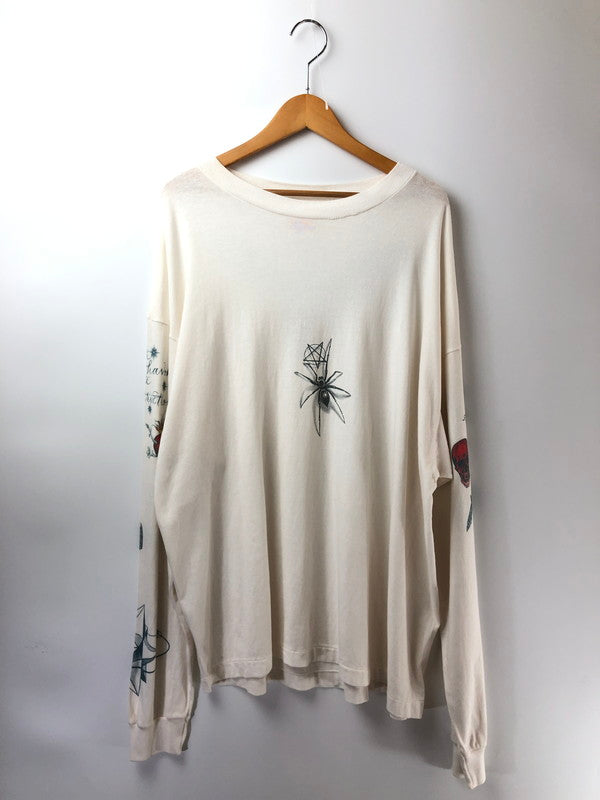 【中古品】【メンズ】 SAINT MICHAEL セントマイケル ×DR.WOO ドクターウー 25AW LS TEE TATTOO SM-HR1-0000-C29 Tシャツ 半袖Tシャツ 142-260909-na-09-tagh サイズ：XXL カラー：ホワイト 万代Net店
