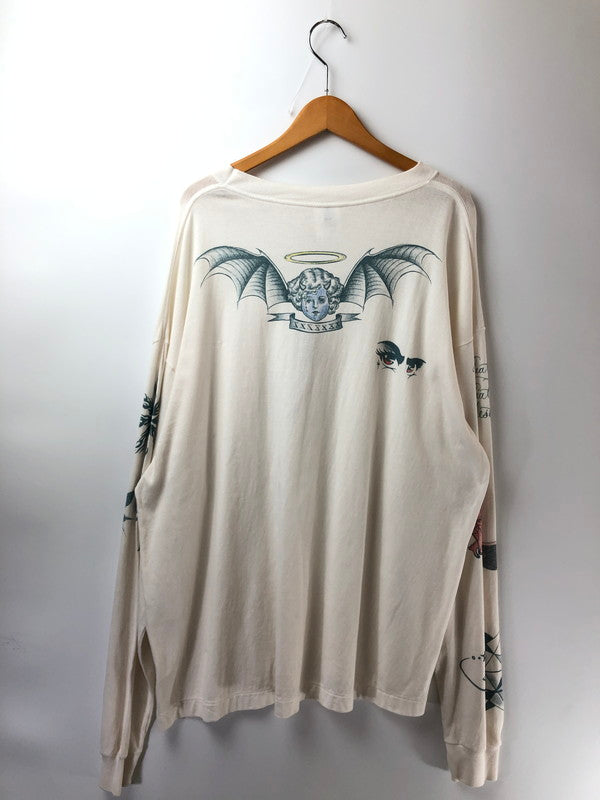 【中古品】【メンズ】 SAINT MICHAEL セントマイケル ×DR.WOO ドクターウー 25AW LS TEE TATTOO SM-HR1-0000-C29 Tシャツ 半袖Tシャツ 142-260909-na-09-tagh サイズ：XXL カラー：ホワイト 万代Net店