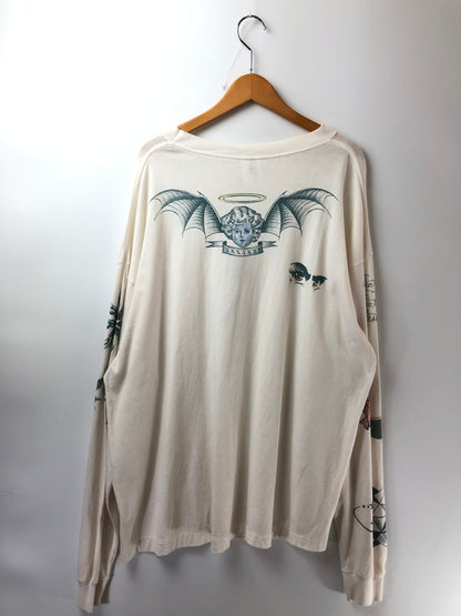 【中古品】【メンズ】 SAINT MICHAEL セントマイケル ×DR.WOO ドクターウー 25AW LS TEE TATTOO SM-HR1-0000-C29 Tシャツ 半袖Tシャツ 142-260909-na-09-tagh サイズ：XXL カラー：ホワイト 万代Net店