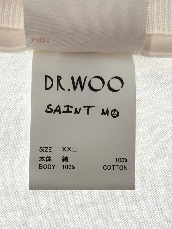 【中古品】【メンズ】 SAINT MICHAEL セントマイケル ×DR.WOO ドクターウー 25AW LS TEE TATTOO SM-HR1-0000-C29 Tシャツ 半袖Tシャツ 142-260909-na-09-tagh サイズ：XXL カラー：ホワイト 万代Net店