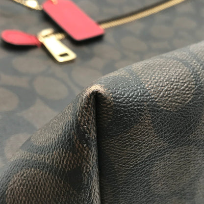 【中古品】【レディース】 COACH コーチ SIGNATURE TOTEBAG 2178-79609 シグネチャー トートバッグ カバン 180-260927-na-09-tagh カラー：ブラウン/レッド 万代Net店