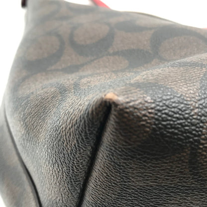 【中古品】【レディース】 COACH コーチ SIGNATURE TOTEBAG 2178-79609 シグネチャー トートバッグ カバン 180-260927-na-09-tagh カラー：ブラウン/レッド 万代Net店
