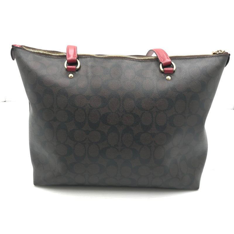 【中古品】【レディース】 COACH コーチ SIGNATURE TOTEBAG 2178-79609 シグネチャー トートバッグ カバン 180-260927-na-09-tagh カラー：ブラウン/レッド 万代Net店