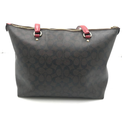 【中古品】【レディース】 COACH コーチ SIGNATURE TOTEBAG 2178-79609 シグネチャー トートバッグ カバン 180-260927-na-09-tagh カラー：ブラウン/レッド 万代Net店
