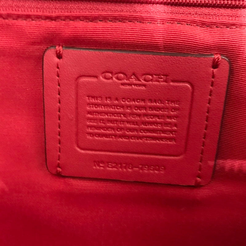 【中古品】【レディース】 COACH コーチ SIGNATURE TOTEBAG 2178-79609 シグネチャー トートバッグ カバン 180-260927-na-09-tagh カラー：ブラウン/レッド 万代Net店