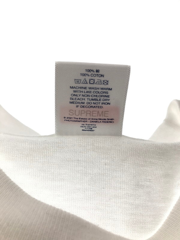 【中古品】【メンズ】 SUPREME シュプリーム 21SS ANNA NICOLE SMITH TEE アンナ ニコル スミス Tシャツ 半袖Tシャツ 149-260914-na-01-tagh サイズ：L カラー：ホワイト 万代Net店