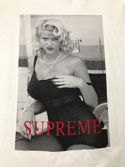 【中古品】【メンズ】 SUPREME シュプリーム 21SS ANNA NICOLE SMITH TEE アンナ ニコル スミス Tシャツ 半袖Tシャツ 149-260914-na-01-tagh サイズ：L カラー：ホワイト 万代Net店